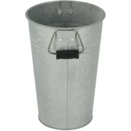 Vase en zinc patiné Vintage