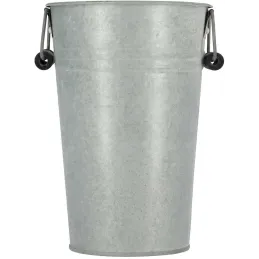 Vase en zinc patiné Vintage