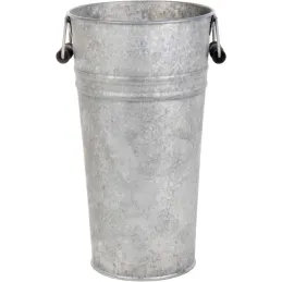 Vase en zinc patiné Vintage