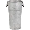 Vase en zinc patiné Vintage