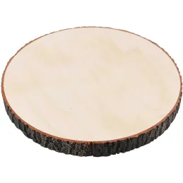 Planche décorative ronde en bois naturel 25 x 2 cm