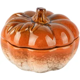 Pot en porcelaine citrouille 13 x 8 cm