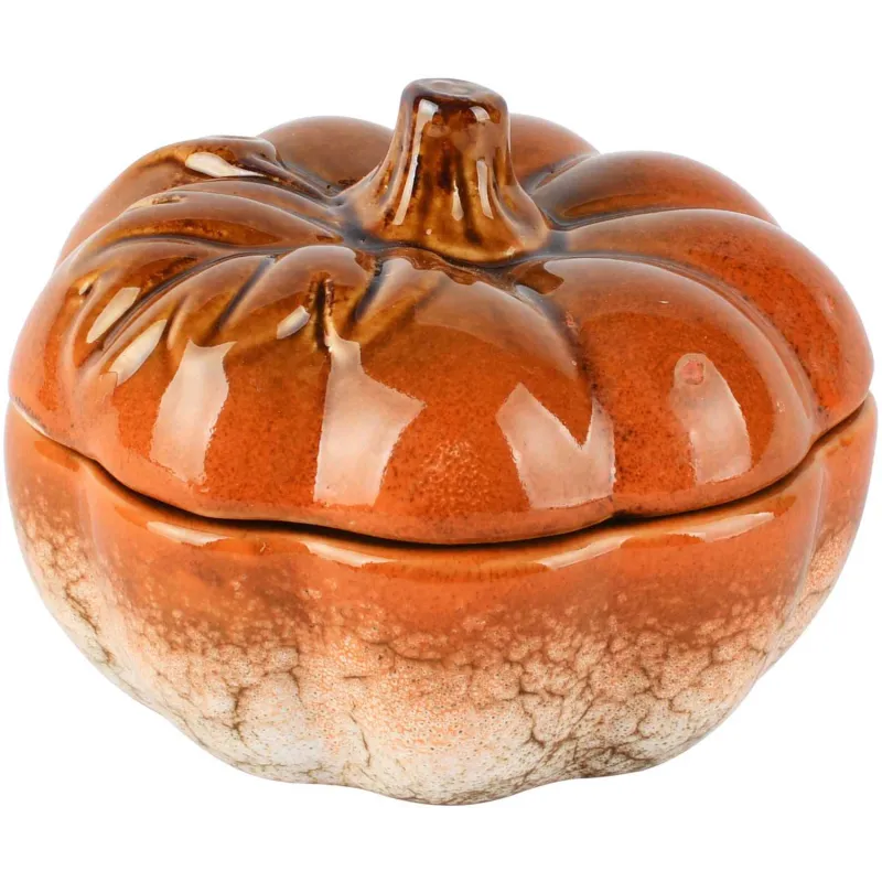 Pot en porcelaine citrouille 13 x 8 cm