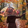 Grand parapluie bois et métal toile polyester
