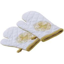 Gant de cuisine en coton Citron (Lot de 2)