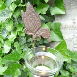 Photophores de jardin sur pique (Lot de 4)