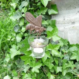 Photophores de jardin sur pique (Lot de 4)