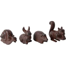 Animaux du jardin en fonte (Lot de 4)