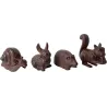 Animaux du jardin en fonte (Lot de 4)