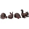 Animaux du jardin en fonte (Lot de 4)