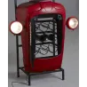 Meuble bar tracteur en acacia et métal