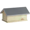 Maisonnette pour bourdons en bois et zinc