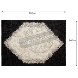 Tapis en peau de vache véritable