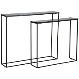 Consoles en métal zinc antique (Lot de 2)