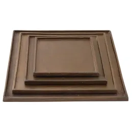 Plateau en métal doré antique (Lot de 4)
