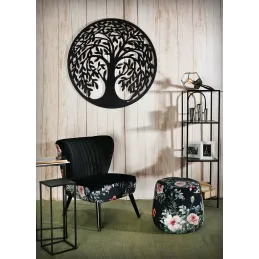Lampe baladeuse en laiton et bois foncé