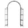 Arche de jardin pour plante grimpante en métal vieilli