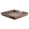 Plateaux carrés en bois (Lot de 2)