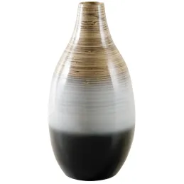Vase bambou laqué