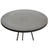 Table ronde métal zinc antique