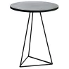 Table ronde métal zinc antique