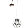 Lampe suspension laiton et verre