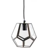 Lampe suspension laiton et verre