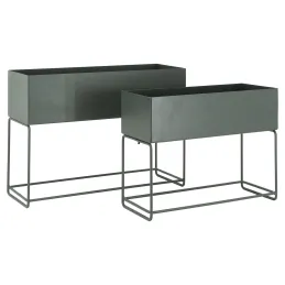 Sellettes de jardin en métal (Lot de 2)