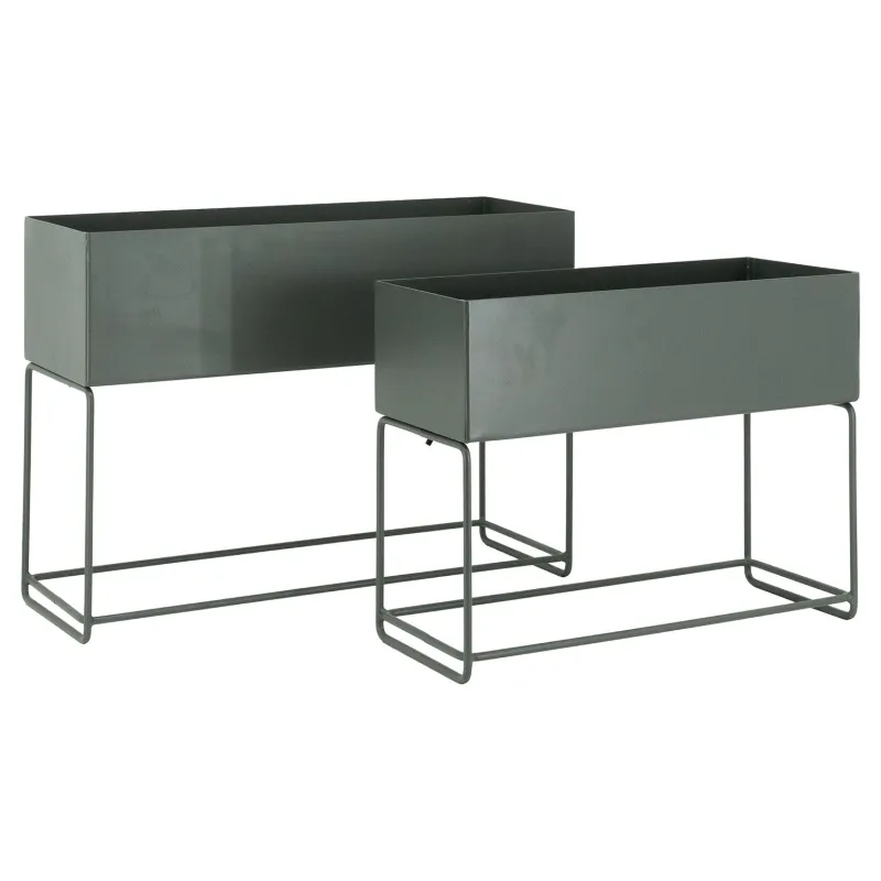 Sellettes de jardin en métal (Lot de 2)