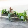 Sellettes de jardin en métal (Lot de 2)
