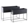 Sellettes de jardin en métal (Lot de 2)
