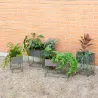 Sellettes de jardin en métal (Lot de 2)