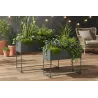 Sellettes de jardin en métal (Lot de 2)