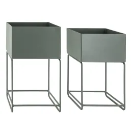 Sellettes de jardin en métal (Lot de 2)