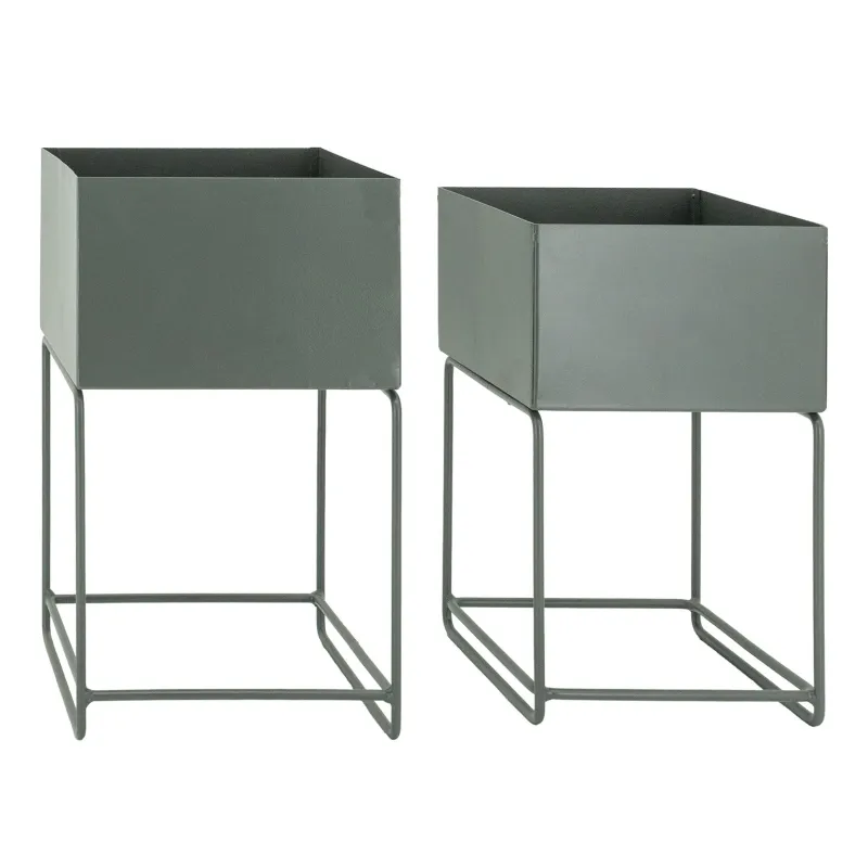 Sellettes de jardin en métal (Lot de 2)
