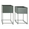 Sellettes de jardin en métal (Lot de 2)