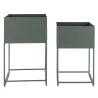 Sellettes de jardin en métal (Lot de 2)