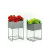 Sellettes de jardin en métal (Lot de 2)
