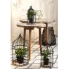Cages en métal laqué et bois (Lot de 3)