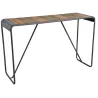 Console en bois et métal patiné