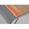 Console en bois et métal patiné