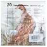 Serviette en papier de soie avec motifs (Lot de 20)