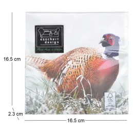 Serviette en papier de soie avec motifs (Lot de 20)