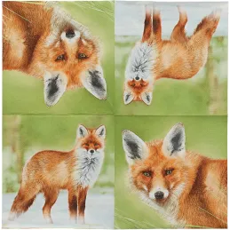 Serviette en papier de soie avec motifs (Lot de 20)
