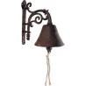 Cloche de jardin fleurs en fonte