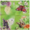 Serviette en papier de soie avec motifs (Lot de 20)