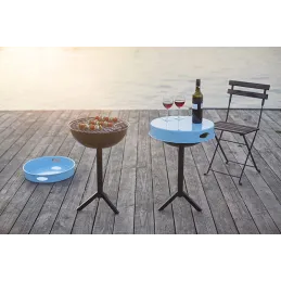 Table barbecue avec plateau amovible