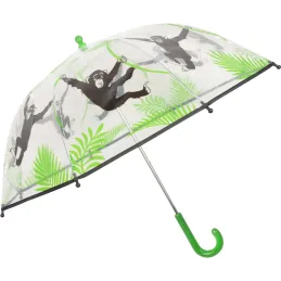 Parapluie transparent singe pour enfant
