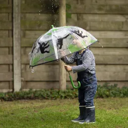 Parapluie transparent singe pour enfant