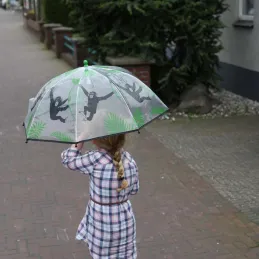 Parapluie transparent singe pour enfant